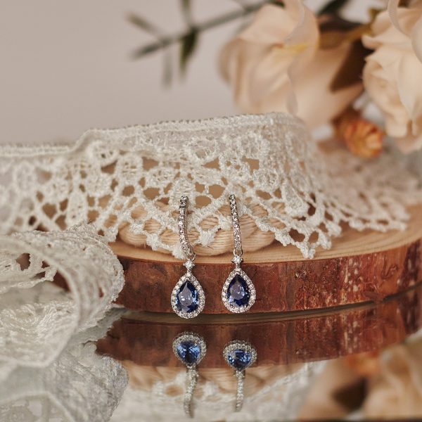 Pendientes Zafiros
